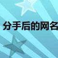 分手后的网名男生英文（分手后的网名男生）