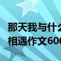 那天我与什么相遇半命题作文（那天我与什么相遇作文600字）