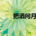 把酒问月李白原文（把酒问月李白）