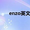 enzo英文名寓意（enzo是什么牌子）