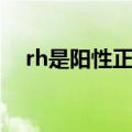 rh是阳性正常吗（rh成阳性是什么意思）