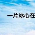 一片冰心在玉壶的全诗原文（一片冰心）