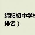 绵阳初中学校排名名单公布初（绵阳初中学校排名）