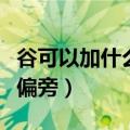 谷可以加什么偏旁组词什么语（谷可以加什么偏旁）