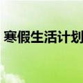 寒假生活计划表的心得体会（寒假生活计划）