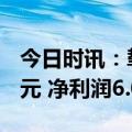 今日时讯：挚文集团第三季度净营收30.43亿元 净利润6.06亿元