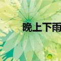 晚上下雨图片大全（晚上下雨图片）