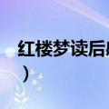 红楼梦读后感600字大学（红楼梦读后感600）