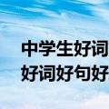 中学生好词好句好段摘抄大全30字（中学生好词好句好段）