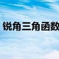 锐角三角函数公式图片（锐角三角函数公式）