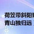 荷笠带斜阳青山独归远是哪首诗（荷笠带斜阳青山独归远）