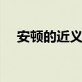 安顿的近义词语是什么（安顿的近义词）