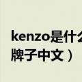 kenzo是什么牌子中文怎么说（kenzo是什么牌子中文）