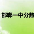 邯郸一中分数线是裸分吗（邯郸一中分数线）