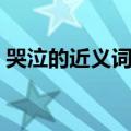 哭泣的近义词可以是大哭吗（哭泣的近义词）