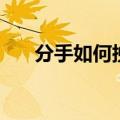 分手如何挽留男朋友（分手如何挽留）