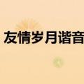 友情岁月谐音歌词正版（友情岁月谐音歌词）