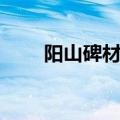 阳山碑材历史由来介绍（阳山碑材）