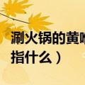涮火锅的黄喉是指什么意思（涮火锅的黄喉是指什么）