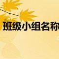 班级小组名称及口号有创意（班级小组名称）