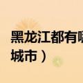 黑龙江都有哪些城市有大学（黑龙江都有哪些城市）