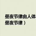 昼夜节律由人体生物钟驱动的生理机能和行为的日常循环（昼夜节律）