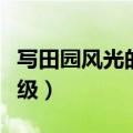 写田园风光的作文四年级（田园风景作文四年级）