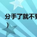 分手了就不要再想起我（分手后就不要再回头）