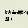 k火车硬卧铺座位分布图（硬卧车厢号码分布图）