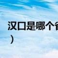 汉口是哪个省的城市啊（汉口是哪个省的城市）