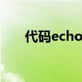 代码echo什么意思（echo什么意思）