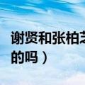 谢贤和张柏芝是什么关系（谢贤与张柏芝是真的吗）