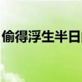 偷得浮生半日闲 全诗（闲敲棋子落灯花全诗）
