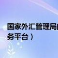 国家外汇管理局门户网站网页（国家外汇管理局网上应用服务平台）