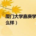 厦门大学嘉庚学院怎么样?就业前景（厦门大学嘉庚学院怎么样）