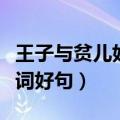 王子与贫儿好词好句大全摘抄（王子与贫儿好词好句）