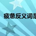 疲惫反义词是什么 标准答案（疲惫反义词）