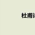 杜甫诗登高原文（登高原文）