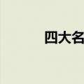 四大名捕是哪四个（四大神捕）