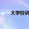 大学校训大全名字（大学校训大全）