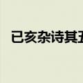 已亥杂诗其五表达的情感（已亥杂诗其五）
