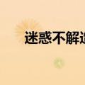 迷惑不解造句三年级（迷惑不解造句）