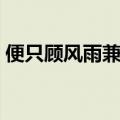 便只顾风雨兼程什么意思（便只顾风雨兼程）
