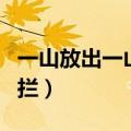 一山放出一山拦书籍在线阅读（一山放过一山拦）