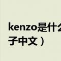 kenzo是什么牌子中文香水（kenzo是什么牌子中文）