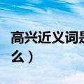 高兴近义词是什么标准答案（高兴近义词是什么）