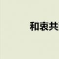 和衷共济 和舟共济（和衷共济）