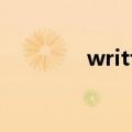 written down（written）