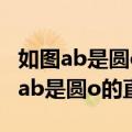 如图ab是圆o的直径弦cd垂直ab于点e（如图ab是圆o的直径）