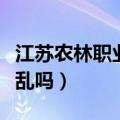 江苏农林职业技术学院的（江苏农林职业学院乱吗）